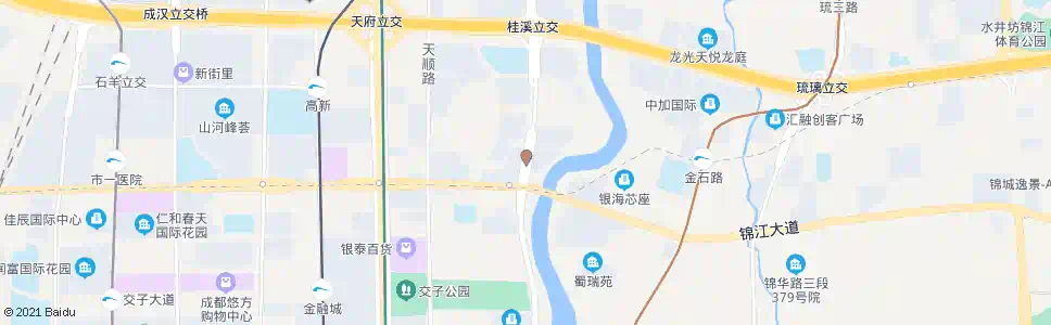 成都府城大道科华南路口_公交站地图_成都公交_妙搜公交查询2025