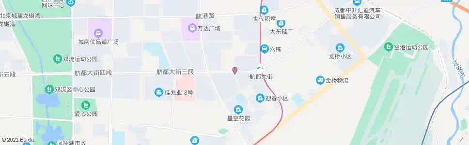 成都航都大道五段_公交站地图_成都公交_妙搜公交查询2025