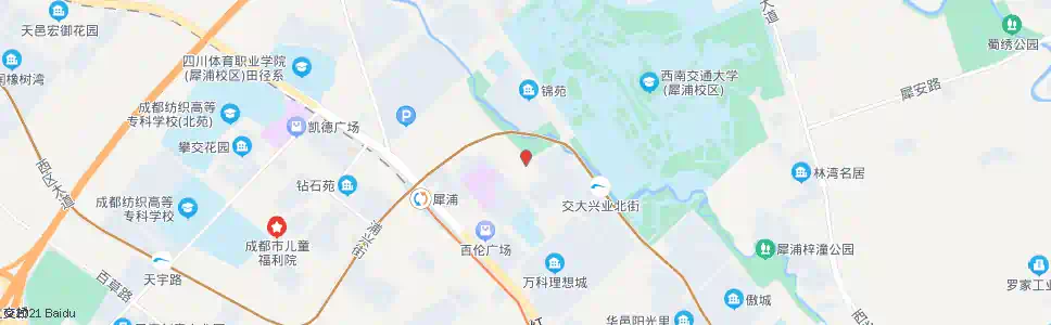 成都校园路天府路口_公交站地图_成都公交_妙搜公交查询2025