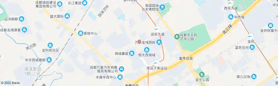 成都迎宾大道北_公交站地图_成都公交_妙搜公交查询2025