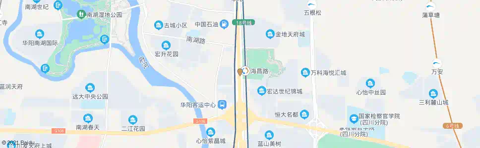 成都海昌路东延线_公交站地图_成都公交_妙搜公交查询2025