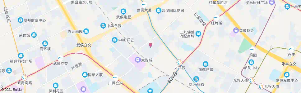 成都太平园横一街_公交站地图_成都公交_妙搜公交查询2025