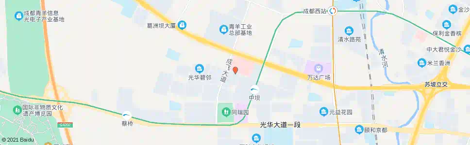 成都光华东一路_公交站地图_成都公交_妙搜公交查询2025