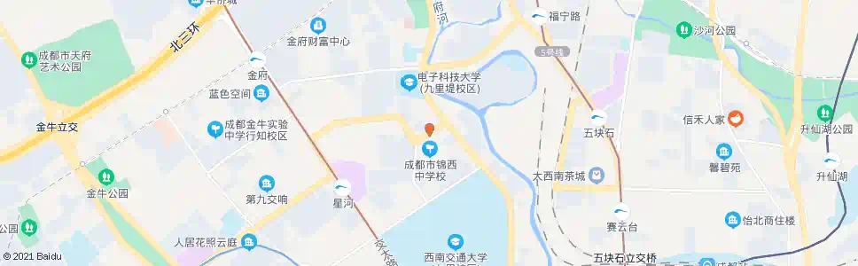 成都星科路_公交站地图_成都公交_妙搜公交查询2025
