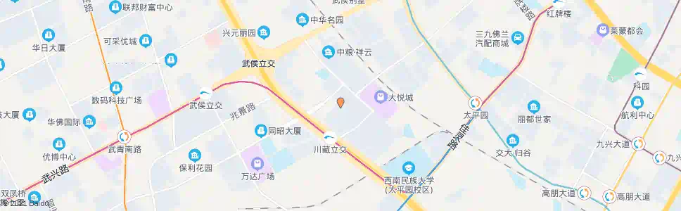 成都星狮路南_公交站地图_成都公交_妙搜公交查询2025