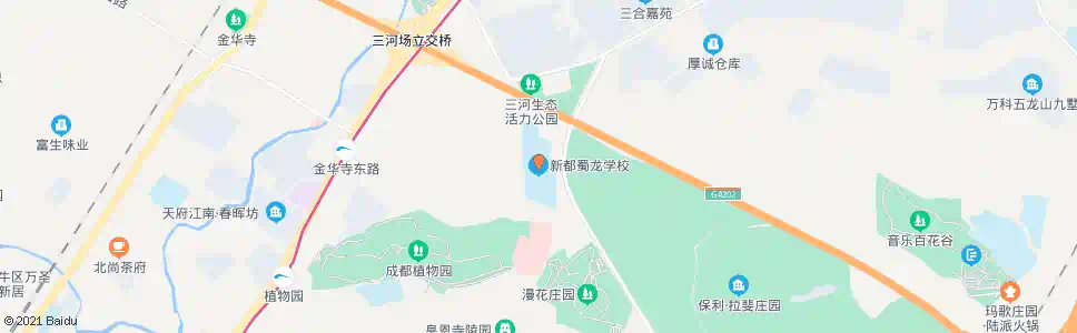 成都新都蜀龙学校_公交站地图_成都公交_妙搜公交查询2025