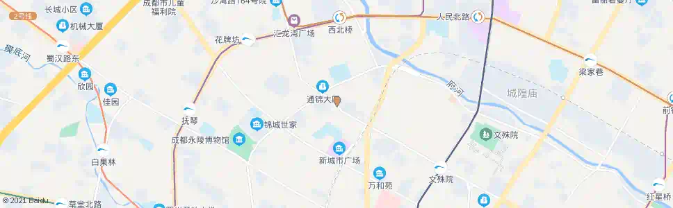 成都通锦桥_公交站地图_成都公交_妙搜公交查询2025