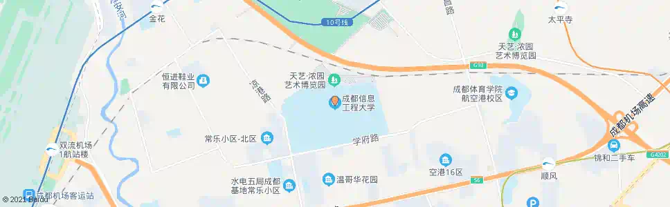 成都成都信息工程大学_公交站地图_成都公交_妙搜公交查询2025