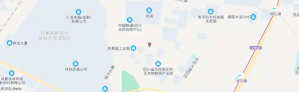 成都物联二路物联大道口_公交站地图_成都公交_妙搜公交查询2025