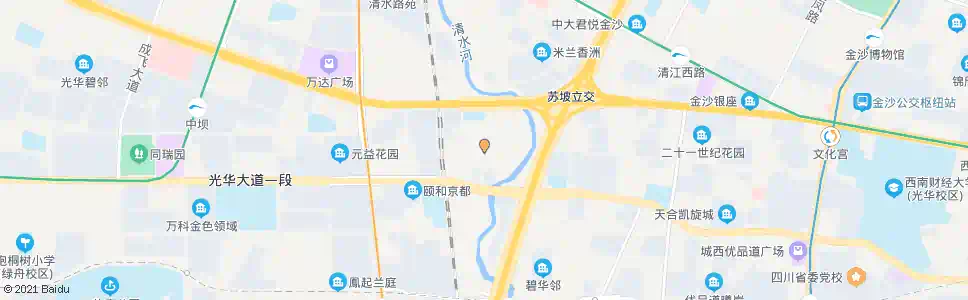 成都苏坡中路南_公交站地图_成都公交_妙搜公交查询2025