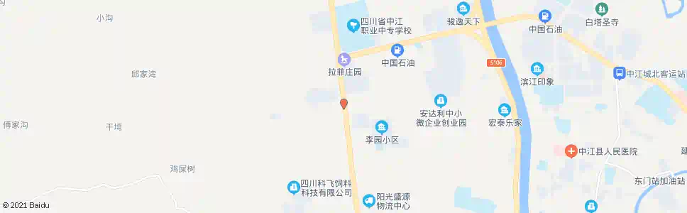 德阳铜山大桥头_公交站地图_德阳公交_妙搜公交查询2025