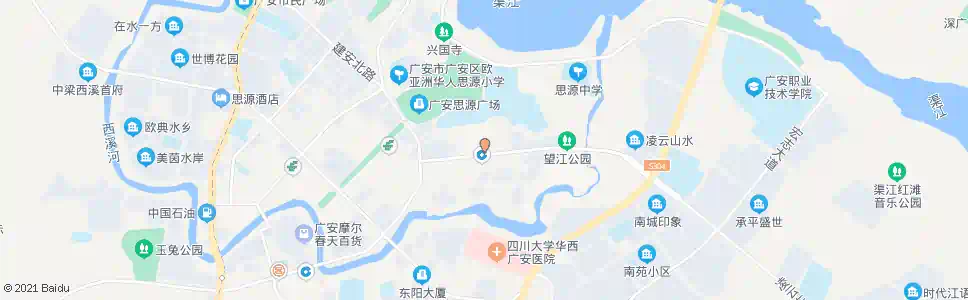 广安巴黎春天_公交站地图_广安公交_妙搜公交查询2025