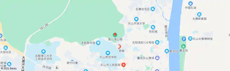 乐山渔儿湾公园_公交站地图_乐山公交_妙搜公交查询2025