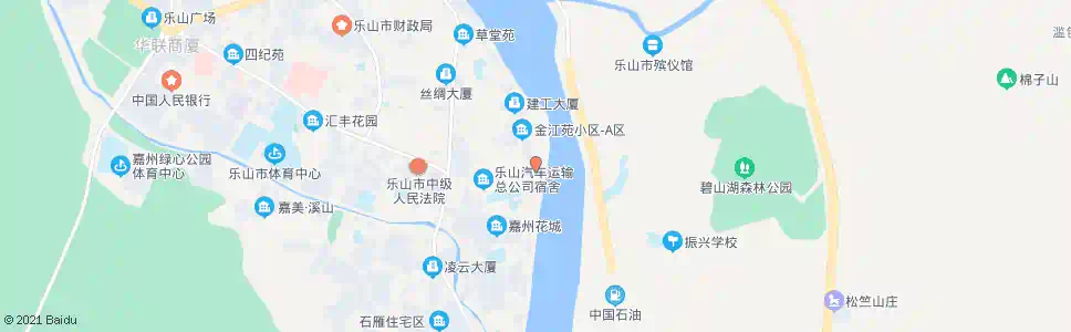 乐山致江路口_公交站地图_乐山公交_妙搜公交查询2025