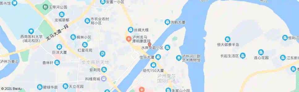 泸州沿江路上码头_公交站地图_泸州公交_妙搜公交查询2025