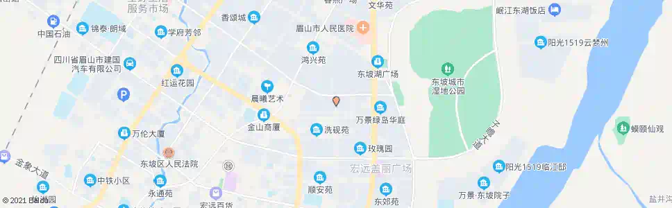 眉山民和北路_公交站地图_眉山公交_妙搜公交查询2025