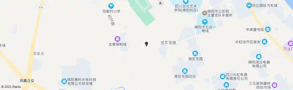 绵阳范家村一社_公交站地图_绵阳公交_妙搜公交查询2025