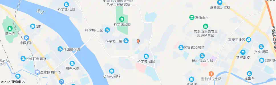 绵阳科学城一所_公交站地图_绵阳公交_妙搜公交查询2025