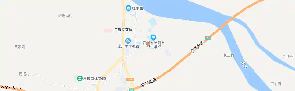 绵阳丰谷_公交站地图_绵阳公交_妙搜公交查询2025