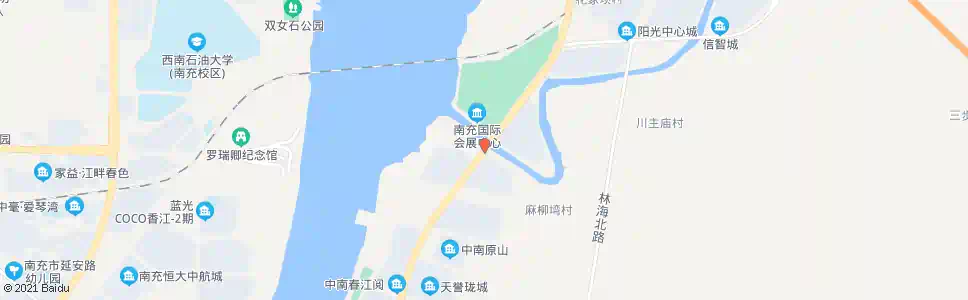 南充麻柳湾_公交站地图_南充公交_妙搜公交查询2025