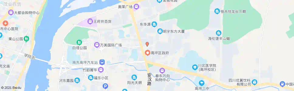 南充元宝街口_公交站地图_南充公交_妙搜公交查询2025