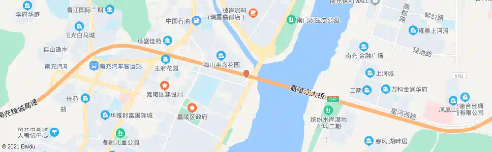 南充嘉陵江大桥_公交站地图_南充公交_妙搜公交查询2025