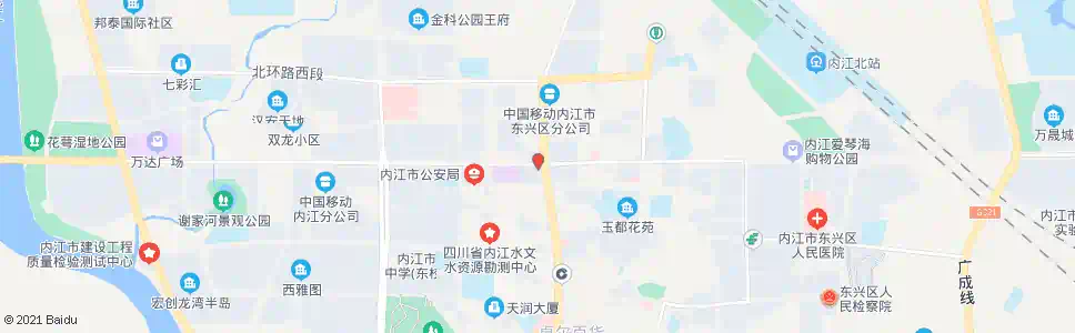 内江电信大楼_公交站地图_内江公交_妙搜公交查询2025