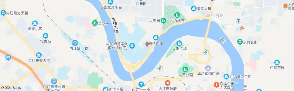 内江一中_公交站地图_内江公交_妙搜公交查询2025