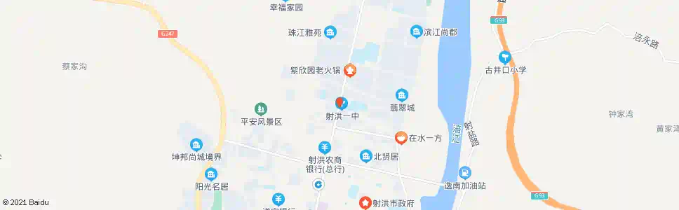 遂宁太和一中_公交站地图_遂宁公交_妙搜公交查询2025