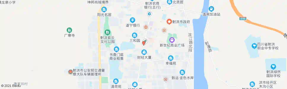 遂宁红砖路口_公交站地图_遂宁公交_妙搜公交查询2025