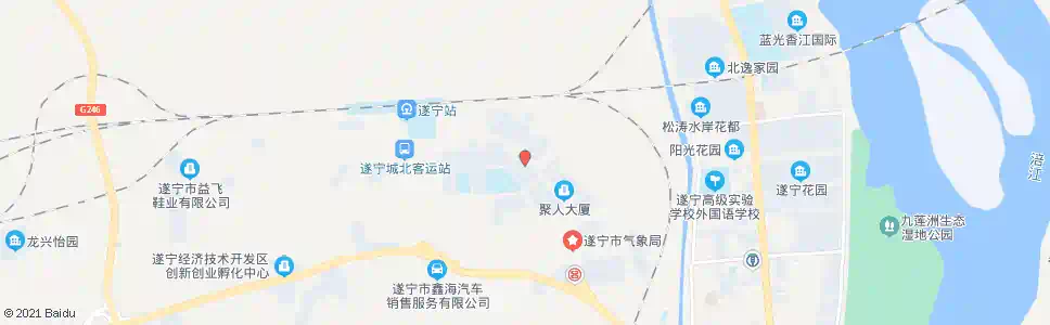 遂宁北固医院_公交站地图_遂宁公交_妙搜公交查询2025