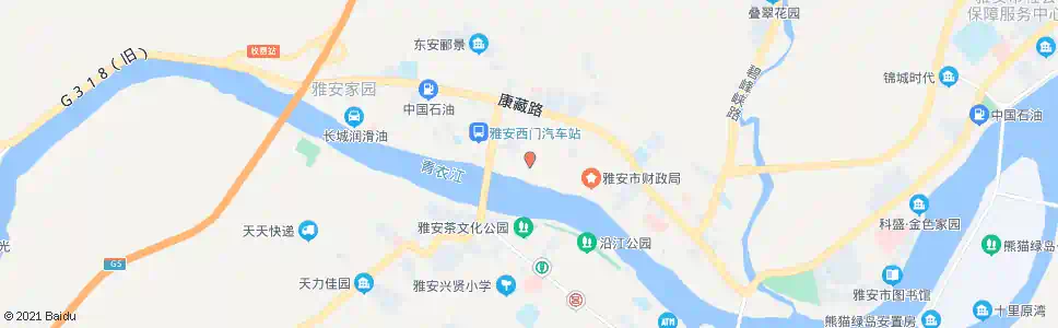 雅安南四路口_公交站地图_雅安公交_妙搜公交查询2025