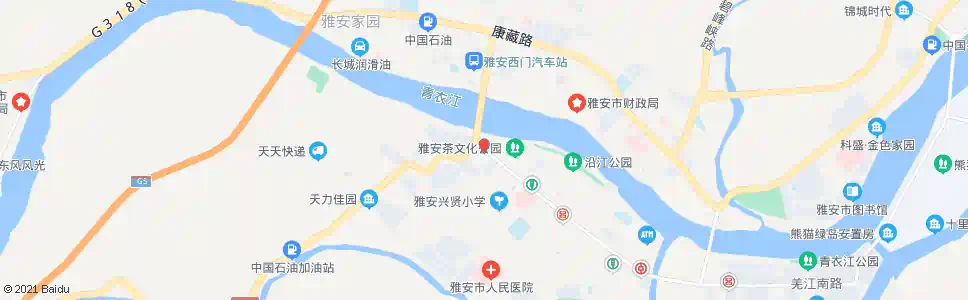 雅安武安街路口_公交站地图_雅安公交_妙搜公交查询2025