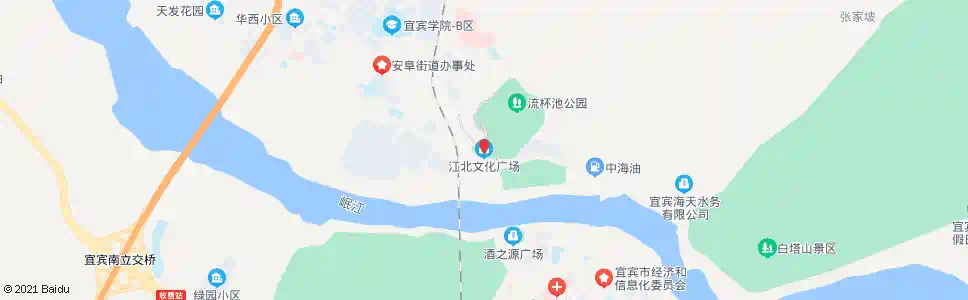 宜宾江北文化广场_公交站地图_宜宾公交_妙搜公交查询2025