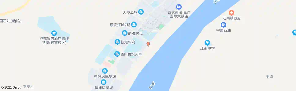 宜宾康安江城_公交站地图_宜宾公交_妙搜公交查询2025