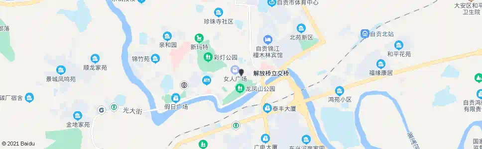自贡竹棚子路_公交站地图_自贡公交_妙搜公交查询2025