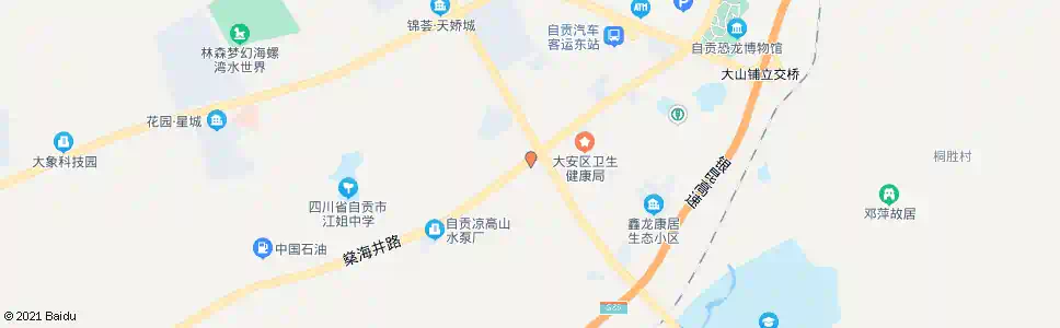 自贡一碗水_公交站地图_自贡公交_妙搜公交查询2025