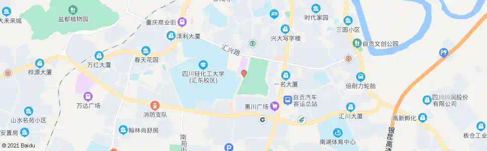 自贡龙汇街招呼站_公交站地图_自贡公交_妙搜公交查询2025