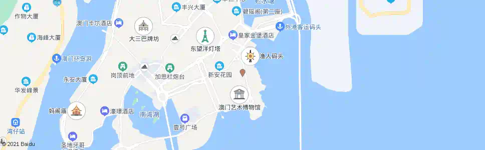 澳門連貫公路(金沙城中心)_巴士站地圖_澳門巴士_妙搜巴士搜尋2025