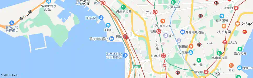香港奧運站_巴士站地圖_香港巴士_妙搜巴士搜尋2025