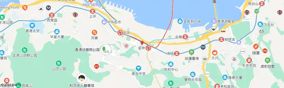 香港金鐘站(德立街)_巴士站地圖_香港巴士_妙搜巴士搜尋2025