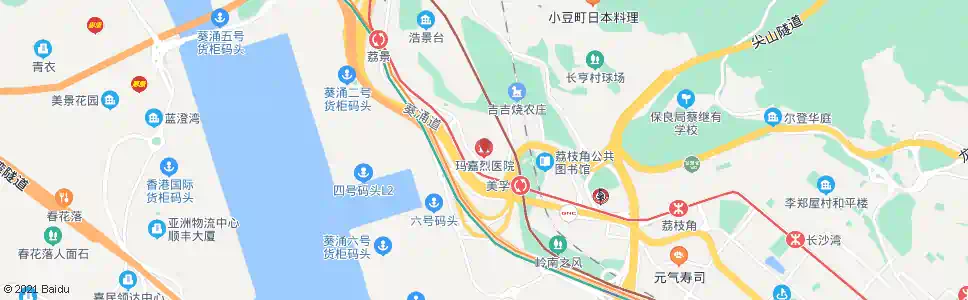 香港瑪嘉烈荔景大樓_巴士站地圖_香港巴士_妙搜巴士搜尋2025