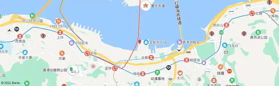 香港香港回歸祖國紀念碑_巴士站地圖_香港巴士_妙搜巴士搜尋2025