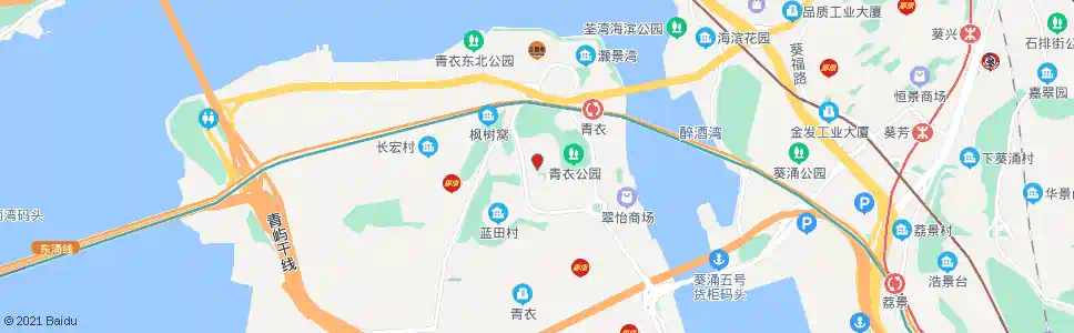 香港青衣邨體育館楓樹窩路_巴士站地圖_香港巴士_妙搜巴士搜尋2025