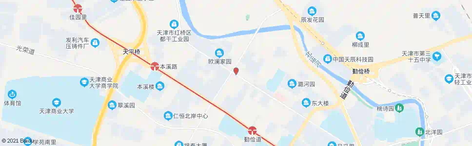 天津丁字沽十三段_公交站地图_天津公交_妙搜公交查询2025