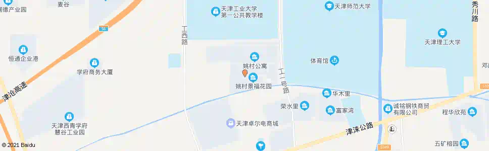 天津姚村_公交站地图_天津公交_妙搜公交查询2025