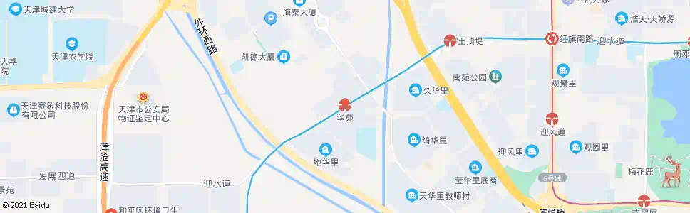 天津华苑站_公交站地图_天津公交_妙搜公交查询2025