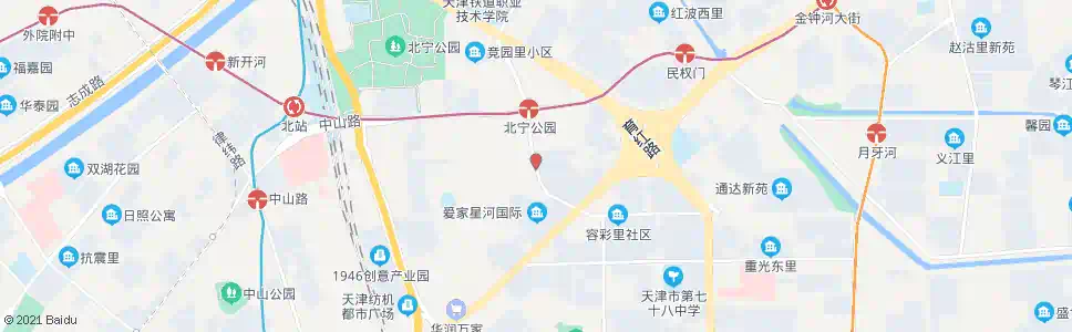 天津润园里_公交站地图_天津公交_妙搜公交查询2025