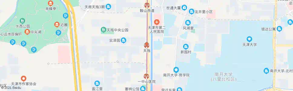 天津天拖站_公交站地图_天津公交_妙搜公交查询2025