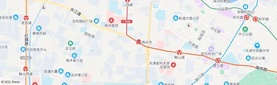 天津海光寺站_公交站地图_天津公交_妙搜公交查询2025